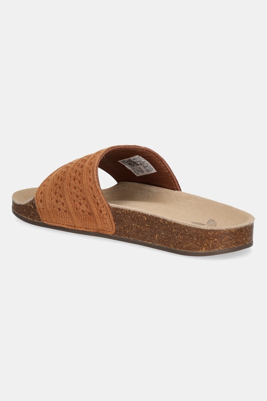 Obuv Semišové šľapky adidas Originals Adilette RS JH8068 hnedá