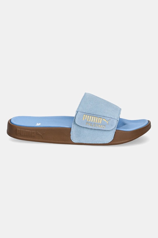 Замшевые шлепанцы Puma Leadcat 2.0 Palermo Foil 399041 голубой SS25