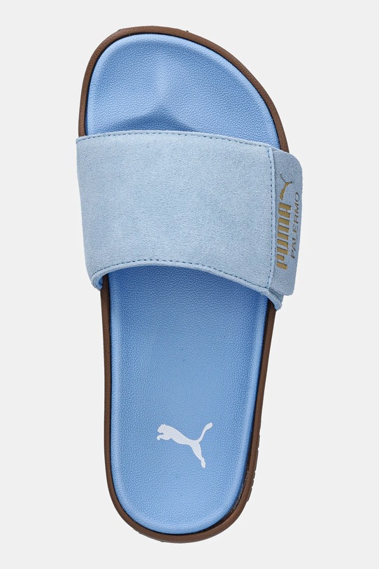 Замшевые шлепанцы Puma Leadcat 2.0 Palermo Foil голубой 399041