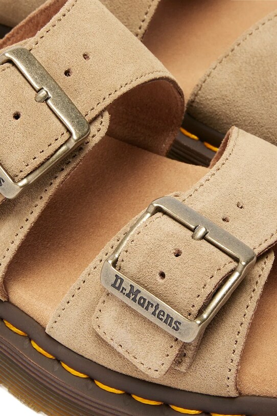 Boty Semišové pantofle Dr. Martens Josef DM41083200 béžová
