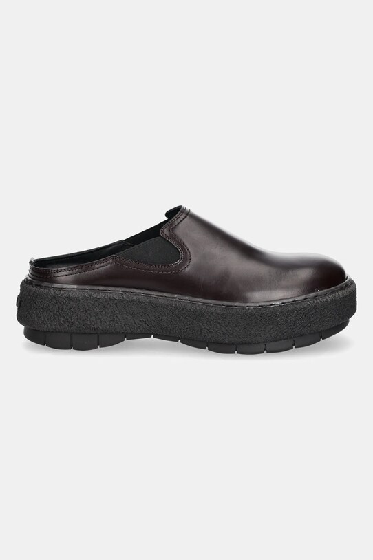 Sunnei slapi de piele CEMENTO SHOXFLS009.LTH073.0115 maro SS25