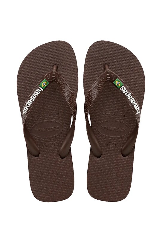 Havaianas japonki BRASIL LOGO syntetyczny brązowy 4110850.2673