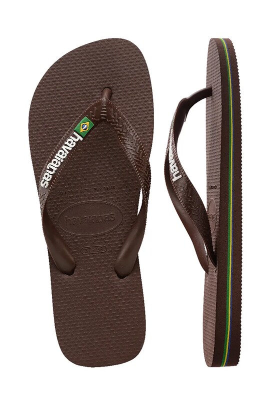 Havaianas japonki BRASIL LOGO 4110850.2673 brązowy