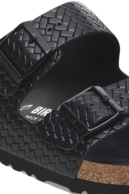 Obuća Kožne natikače Birkenstock Arizona Woven Emboss 1029133 crna