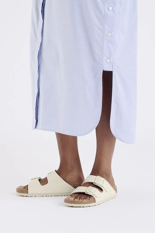 Birkenstock șlapi de piele Arizona Woven Emboss 1029172