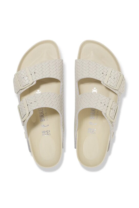 Birkenstock șlapi de piele Arizona Woven Emboss 1029172 bej