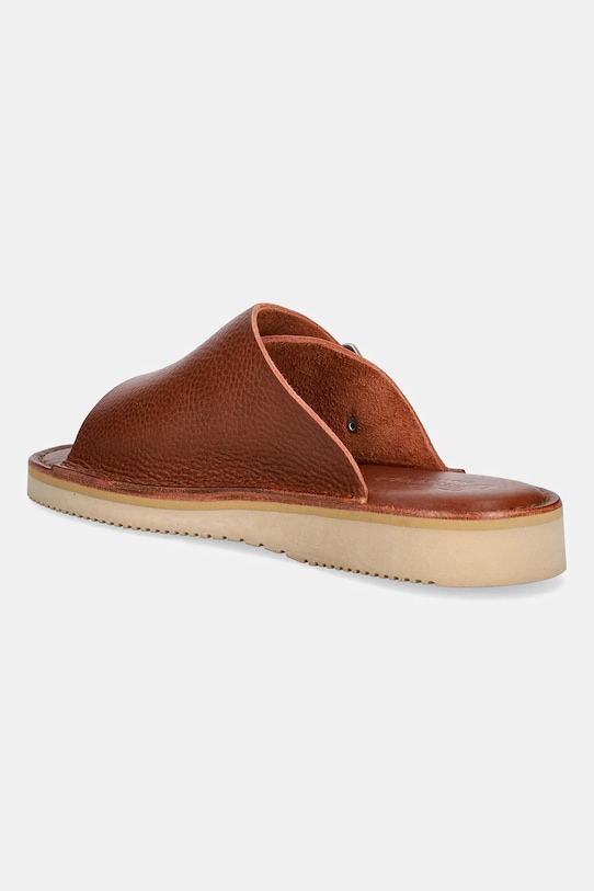 Shoes Fracap leather sliders Sandals D110 brown