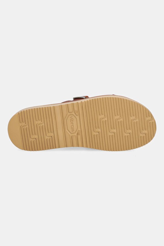 Kožené šľapky Fracap Sandals D110 hnedá