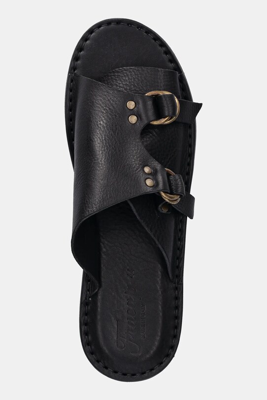Kožené šľapky Fracap Sandals čierna D110