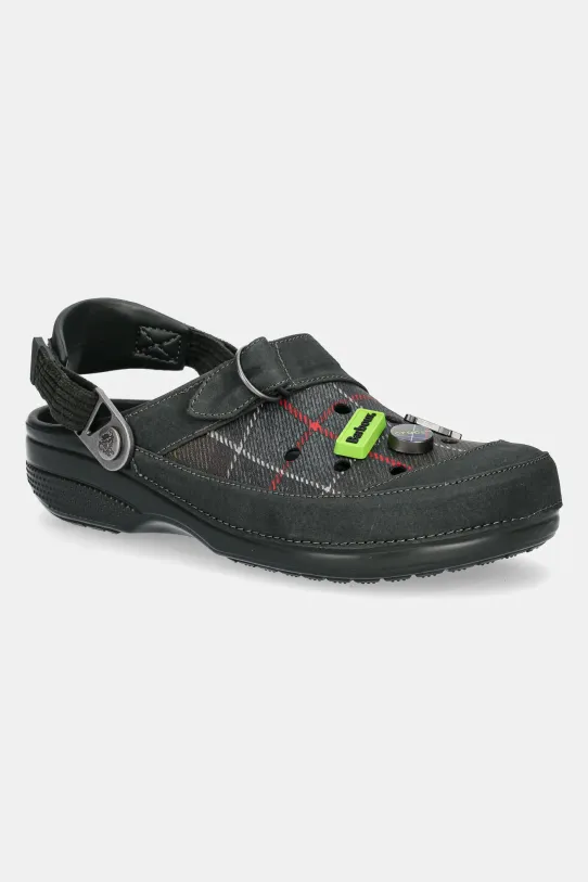 Crocs klapki Crocs x Barbour Classic RO Clog tekstylny zielony 210898.3VT