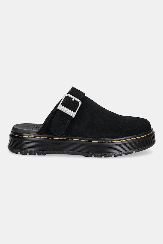 Semišové pantofle Dr. Martens Brookline Mule Mule DM40666001 černá SS25