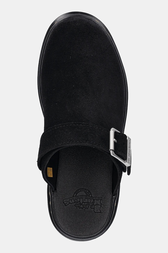 Semišové pantofle Dr. Martens Brookline Mule Mule černá DM40666001