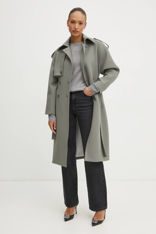 Patrizia Pepe płaszcz 8O0169.A5J1 szary SS25