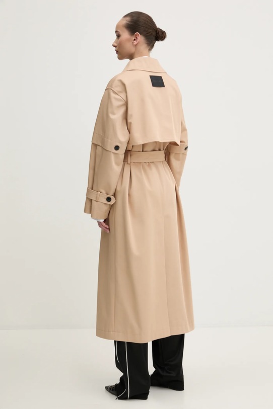 Odzież HUGO płaszcz bawełniany 50529938 beżowy