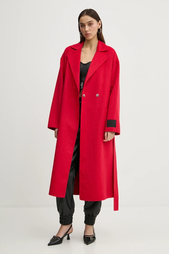 Kabát HUGO 50533788 červená SS25