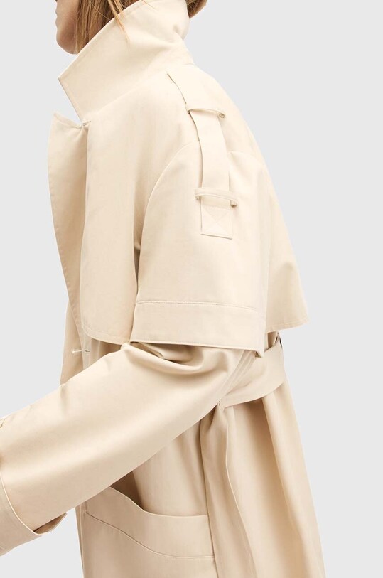 AllSaints trenci din bumbac CLYDE alb W021OB