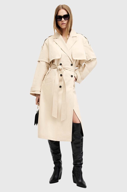 Bavlněný trenčkot AllSaints CLYDE W021OB