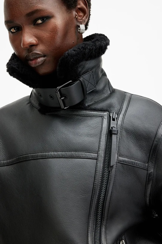 Oblečení Kožená bunda AllSaints SOLA W120LB černá