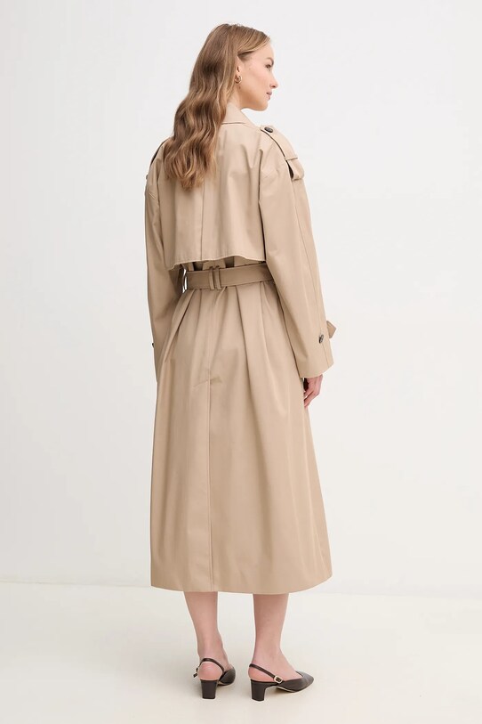 Odzież Tommy Hilfiger trencz bawełniany WW0WW45918 beżowy