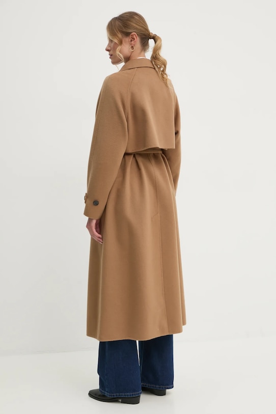 Odjeća Vuneni kaput Tommy Hilfiger WW0WW45919 smeđa