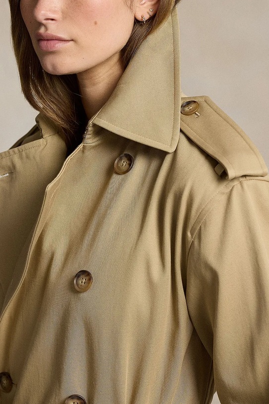 Bavlněný trenčkot Polo Ralph Lauren béžová 211910358