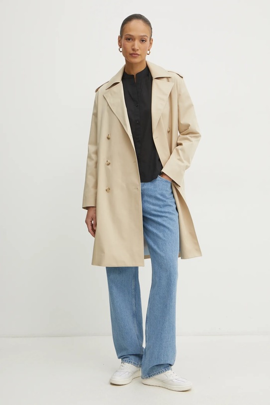 Trench kabát BOSS Orange 50534930 béžová SS25