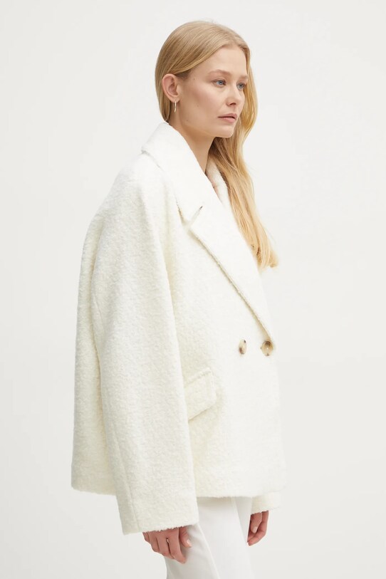 Boss Orange cappotto con aggiunta di lana beige 50534895