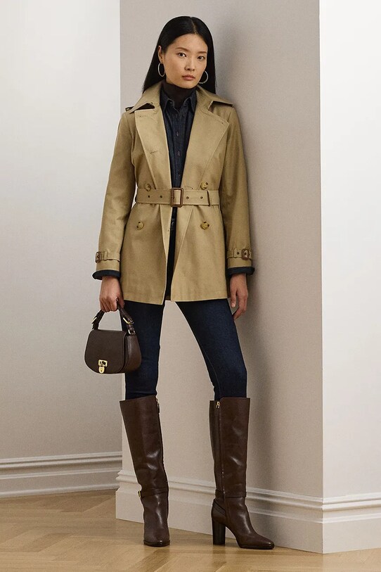 Одяг Пальто Lauren Ralph Lauren 297967126 бежевий