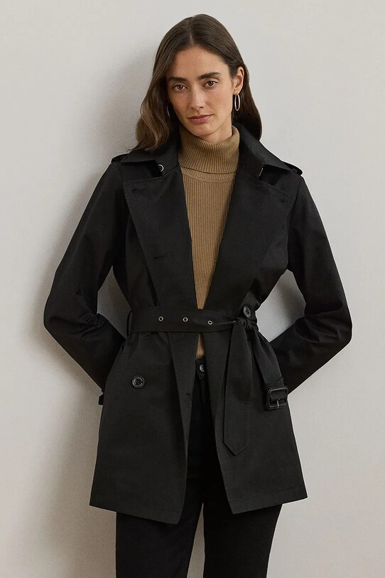Lauren Ralph Lauren palton cu captuseala negru 297967126