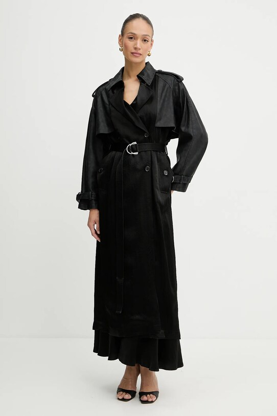 Pinko trencz 104597.A2BV czarny SS25