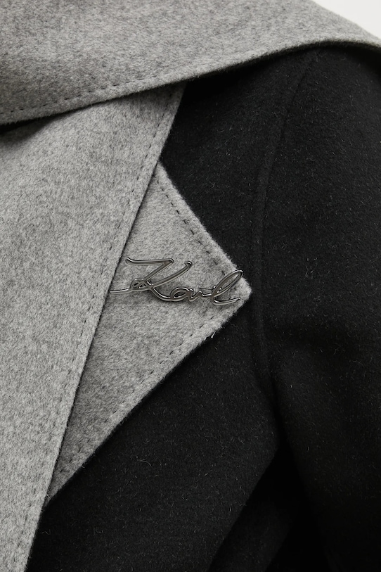 Karl Lagerfeld płaszcz wełniany dwustronny A1W15018