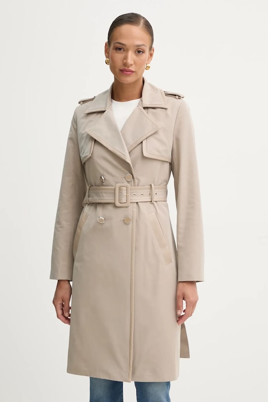 Trench kabát Guess nezateplené béžová W5RL14.WGWD2