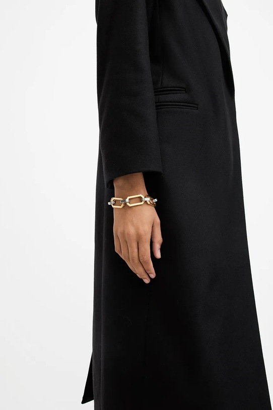 Vlněný kabát AllSaints SIMONE černá W052OB