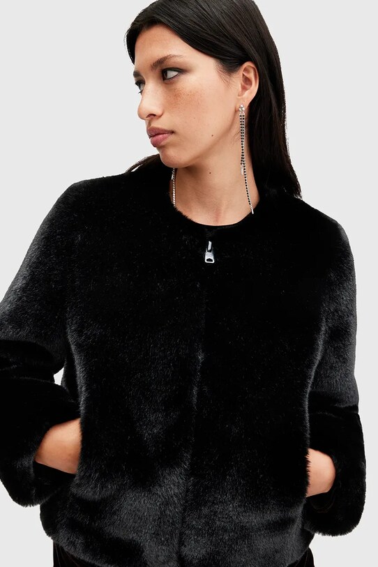 AllSaints geacă FLORENCE W060OB negru SS25