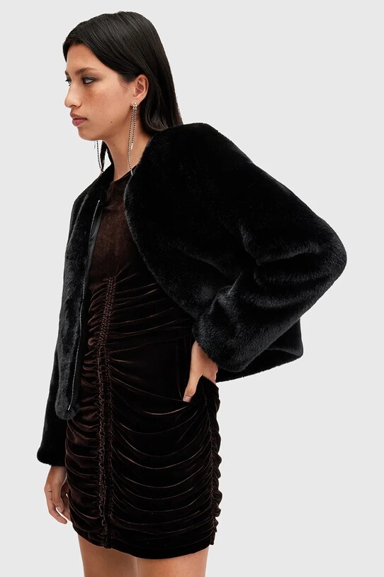 Îmbrăcăminte AllSaints geacă FLORENCE W060OB negru