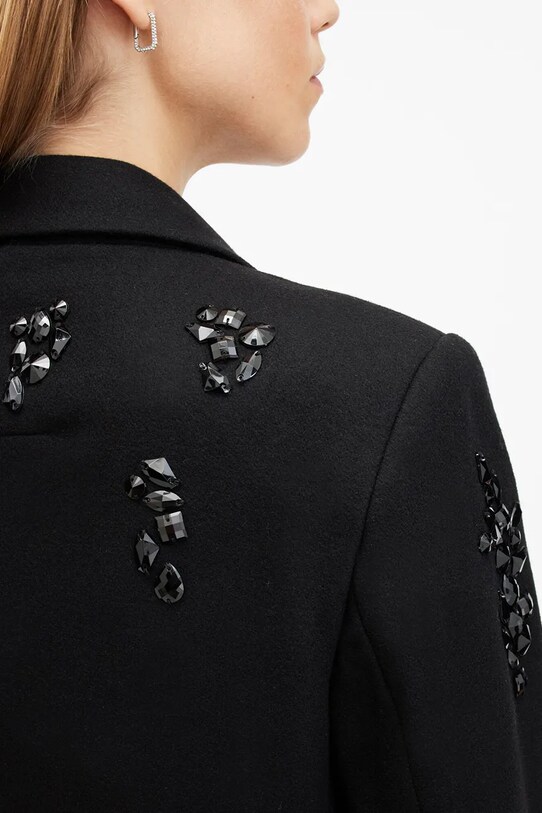 Одежда Шерстяное пальто AllSaints ELLEN W092OB чёрный