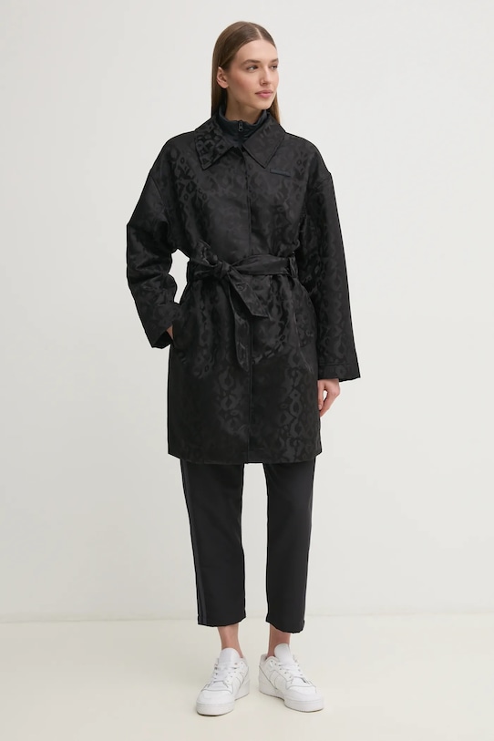 EA7 Emporio Armani palton AF15382.7W000486 negru SS25