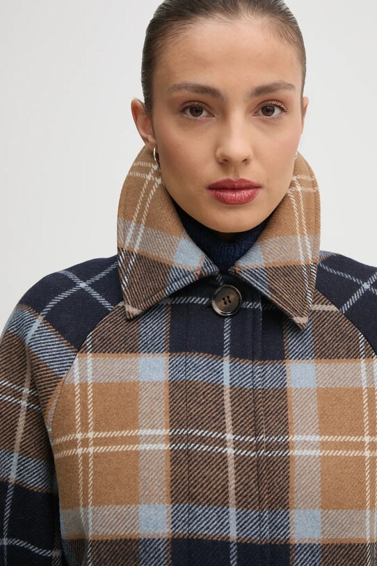 Barbour płaszcz wełniany LWO0243BE31 brązowy