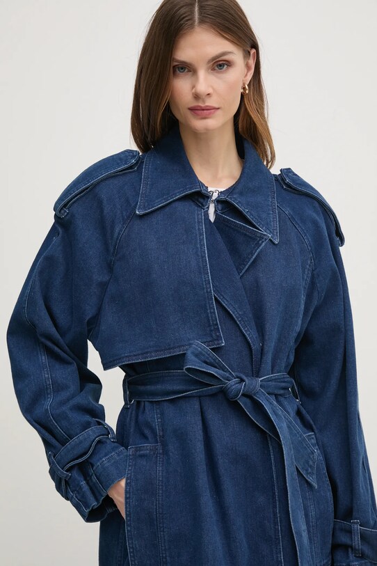 Ivy Oak palton jeans IO111144 bleumarin