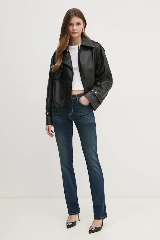 Krátký trenčkot Ivy Oak IO118044 černá SS25