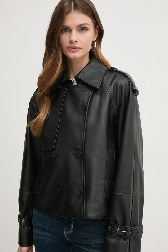 Krátký trenčkot Ivy Oak černá IO118044