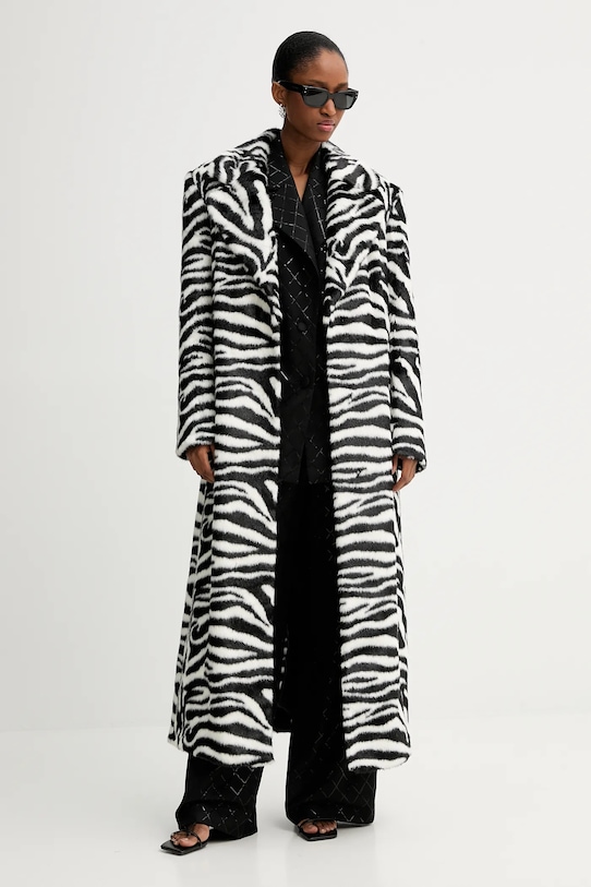 Plašč Rotate Fluffy Clasp 1140202729 črna SS25