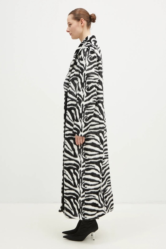 Kabát Rotate Fluffy Clasp 1140202729 černá SS25