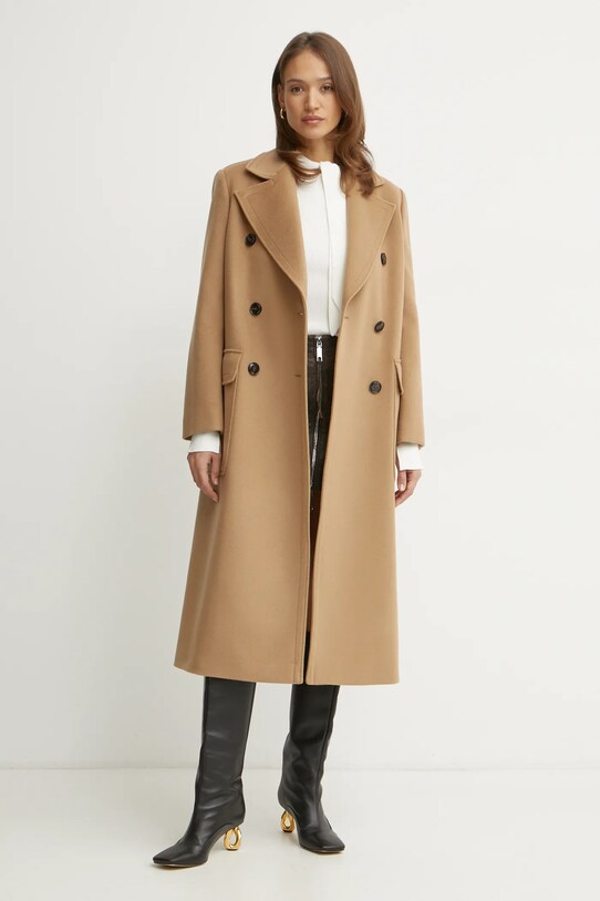 MAX&Co. palton de lana 2516011081200 bej SS25
