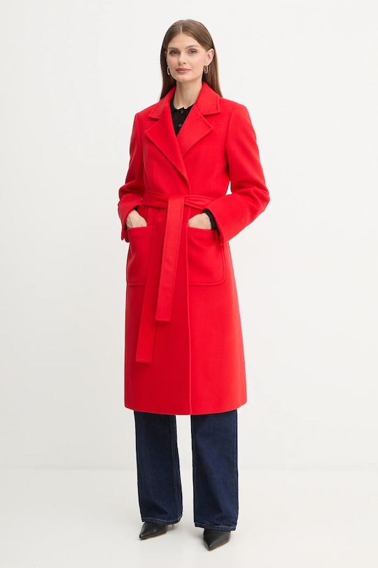 MAX&Co. palton de lână cu captuseala rosu 2518011024200