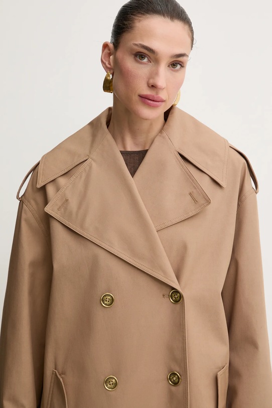 MICHAEL Michael Kors trenci din bumbac bej MR520GTDTY