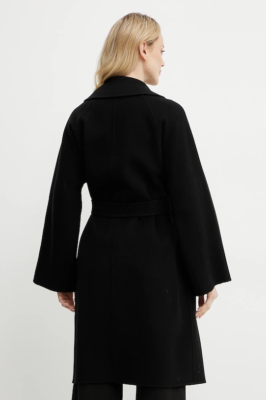 Îmbrăcăminte Weekend Max Mara palton de lana 2515011011600 negru