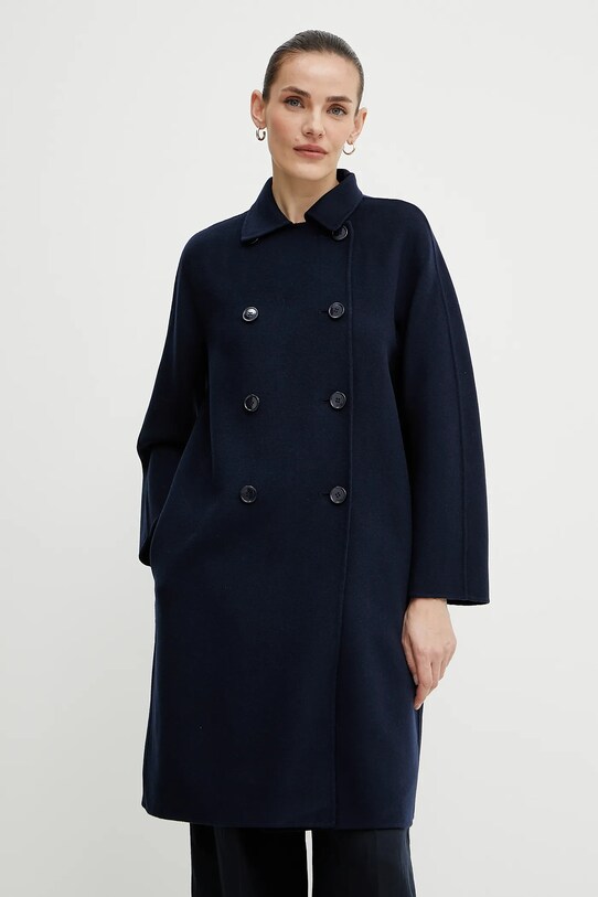 Weekend Max Mara palton de lână bleumarin 2515011021600
