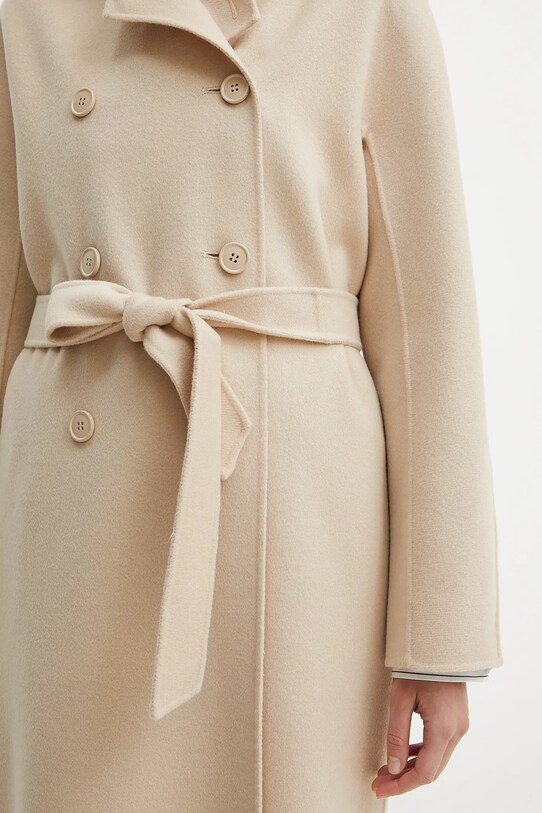 Μάλλινο παλτό Weekend Max Mara 2515011021600 μπεζ