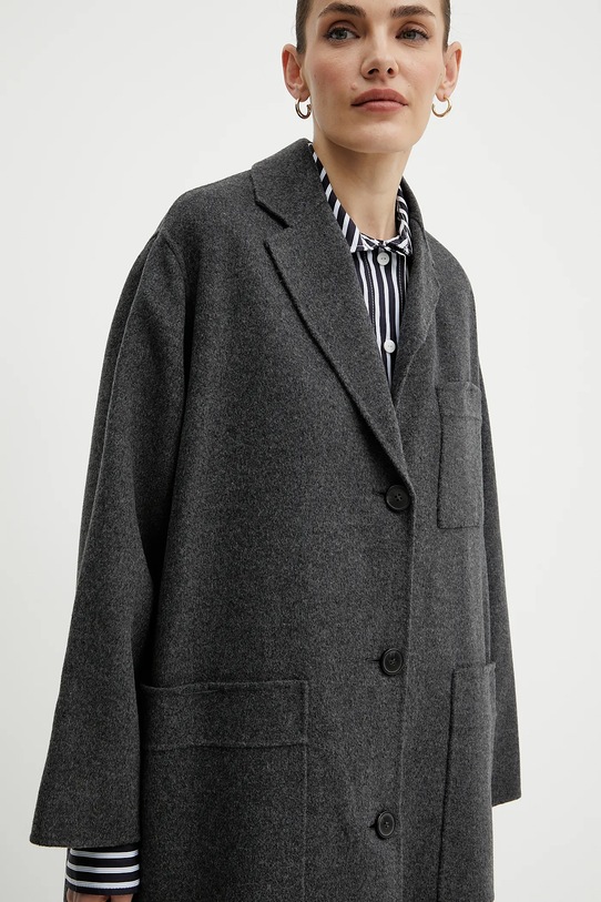 Weekend Max Mara palton de lână gri 2515011031600